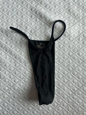 Oh Polly Black Swimwear Piece with Gold Logo NWOT